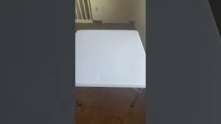 White Plastic Folding Table