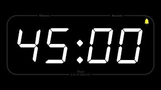 45 MINUTE - TIMER & ALARM - Full HD - COUNTDOWN