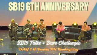 [ENG SUB] 2024.10.27 - SB19 TALKS + DARE CHALLENGES | 6TH ANNIVERSARY DUNKIN PH THANKSGIVING DAY 2