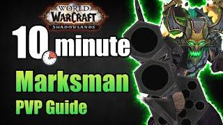 Shadowlands 9.0.2 Marksmanship Hunter PVP Guide in under 10 minutes | WoW