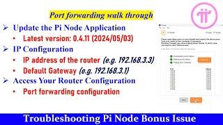 Troubleshooting Pi Node Bonus Issue: A Guide to Port Forwarding