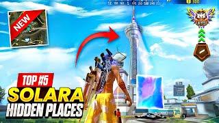TOP 10 HIDDEN PLACES FOR BR RANK IN {SOLARA MAP} AFTER NEW SEASON UPDATE | br rank tips and tricks