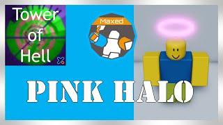 Getting the Maxed badge and the Pink Halo in Tower of Hell - Roblox