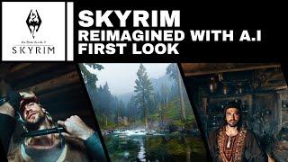 Skyrim with Ultra Realistic Graphics | Generative AI Real Life Graphics | Reimagined AI Gameplay