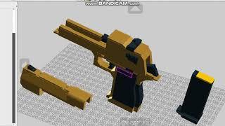 Tutorial For My Lego Desert Eagle With Attachments!!