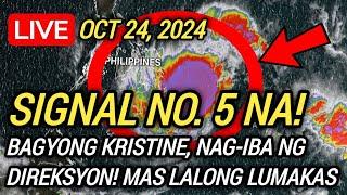 ️SIGNAL NO. 5, DINEKLARA NA SA BUONG LUZON NGAYON | TYPHOON KRISTINE LATEST UPDATE! OCT 24, 2024