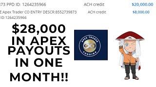 Apex Trader Funding - $28,000 in payouts in ONE MONTH!!! - Tradekage