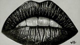 Hyper realistic LIPS  #drawing_of_lips #lips #artwork #drawing #sketch #art_by_vanshika #artist