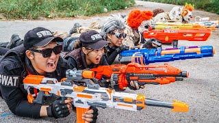 LTT Nerf Mod : 1 Hour Nerf War The Battle Is Not Over Of MEGA Gold