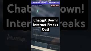 Openai chatgpt outage | is chatgpt down? #new #shorts #openai #tech #ai #aitechnology