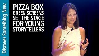 Pizza Box Green Screens Set The Stage For Young Storytellers