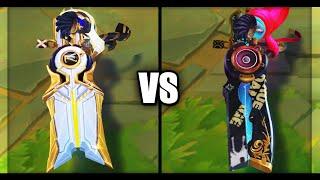 Louis Vuitton Prestige True Damage Senna vs True Damage Senna Skins Comparison (League of Legends)