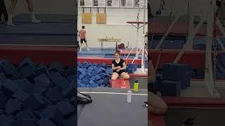 gymnastics girl trying new things. #gymnastics