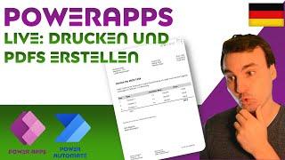 [Lern PowerApps] 4 Arten in zu DRUCKEN und PDFs zu erstellen (Live-Session)