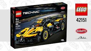 LEGO® Technic™ Bugatti Bolide (42151)[905 pcs] Speed Build | Top Brick Builder Lite