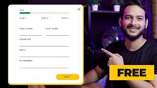How to Create a Multi Step form on WordPress for FREE.