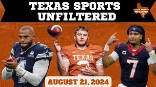 Texas Sports Unfiltered | LIVE | 8/21/24 | Texas Longhorns Football | College Football | NFL