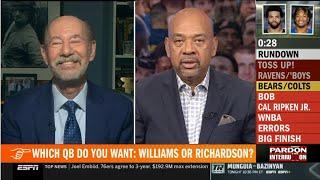 Pardon The Interruption | Wilbon explains the CRUCIAL difference between Caleb Williams & Richardson