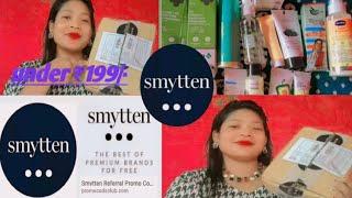 SMYTTEN HAUL/SKIN CARE & MAKEUP PRODUCTS FOR JUST ₹199 SMYTTEN HAUL PART 3Free Sample product review