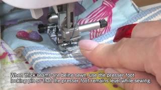 Coasere manerelor de genti cu masina de cusut Brother HF37