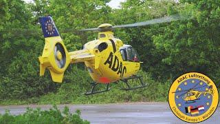 Christoph Europa 1 (D-HHIT, EC-135) Start an der Einsatzstelle in Würselen