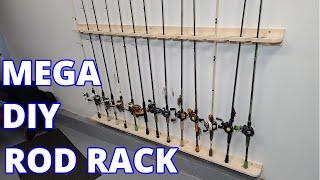 How To Make A Simple, Cheap & EXTREMELY STRONG Fishing Rod Rack That Will Last Forever!!!!