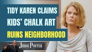 Clean Karen Claims Kid's Chalk Art Ruins Neighborhood.