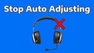 How To Stop Microphone From Auto Adjusting