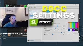 D0cC shows his Nvidia Settings for CS:GO!