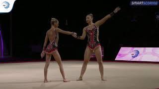 Anastasia IVANOVA & Maria MISTIUKOVA (RUS) - 2019 junior Europeans, all-around final