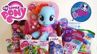 My Little Pony & Littlest Pet Shop blind Bags + Rainbow Dash So Soft Newborn