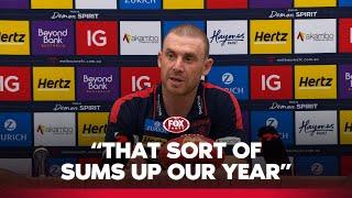 Goodwin reflects on missed chance to end year on a high | Melbourne Press Conference | Fox Footy