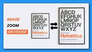 How To Zoom An Image On Mouse Hover Using Html Css | Zoom Image on Mouse Hover Animation In Html Css