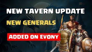 Tavern Update Evony - New Generals Added