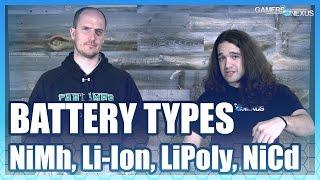 Battery Types: Li-Ion vs. Li-Poly, NiMh, NiCd, & More