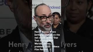 Henry Alonso Myers on the “Star Trek Strange New Worlds” season 3 red carpet #Tribeca2025 #StarTrek