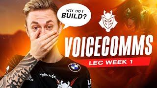 It's me, G2 Rekkles! | LEC Spring 2021 Week 1 Voicecomms