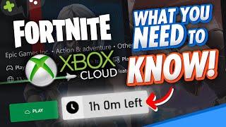 FREE FORTNITE on XBOX Cloud Gaming LIMITED to ONE Hour!