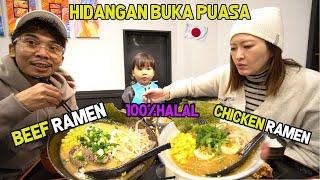 BAHAGIAIN ISTRIKU AJAK SANTAP HALAL RAMEN SUPER LEZAT DI KOBE ! SAMPE KENYANG !