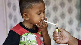 Toddler Chain-Smokes Through 2 Packs of Cigarettes a Day