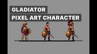 Pixel Gladiator 2D Asset Pack for Platformer Game