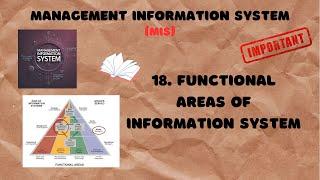 18. Functional Areas of Information Systems Explained | MIS