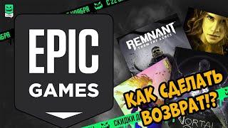 Как вернуть деньги за игру,  в EPIC Games Store