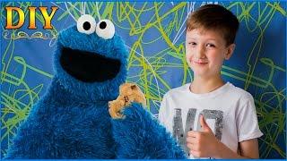 Do Mat - plaid cookie monster!!! DIY cookie monster loves COOKIES - Cookie Monster