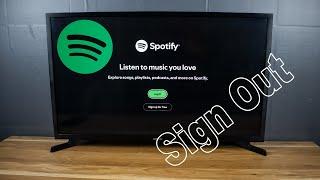 How to Remove or Sign Out Spotify Account on SAMSUNG Smart TV