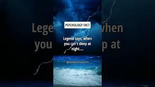 When you can't sleep at night.... Psychology Facts #shorts #psychologyfacts #subscribe