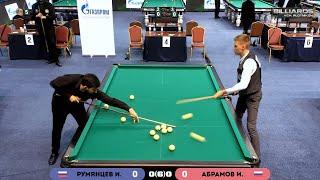 ЧР-24. Абрамов - Румянцев. Бильярд (американка), свободная пирамида. Billiards.