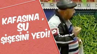 Mustafa Karadeniz Kafasına Su Şişesini Yedi! | Manav Şakası!