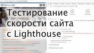 Тестируем скорость загрузки сайта в Chrome Lighthouse