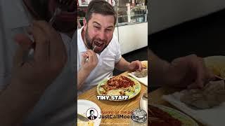   MOE EATS CHICKEN PARM: This week, Moe stopped by Nino's Pizza in Orlando!